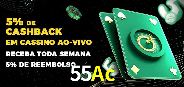 Promoções do cassino ao Vivo 55Ac